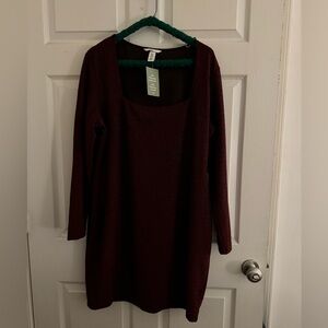 Red, sparkly H&M dress